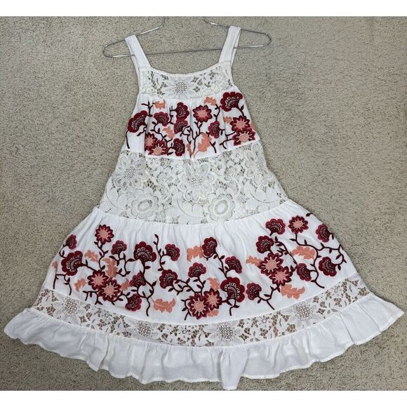 For Love And Lemons Dresses & Skirts - For Love & Lemons Women's Isabella Mini Dress Boho Embroidered Lace Gypsy Size S